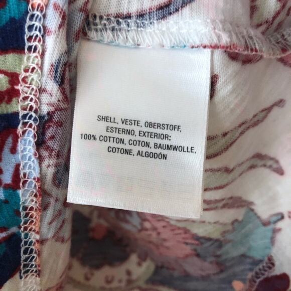 Anthro Deletta Amalia Floral Print Peplum Tank - Picture 7 of 7